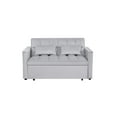 thumbnail image 2 of Hommoo 3 in 1 Convertible Pull Out Sofa Bed, Loveseat Sleeper Sofa, Light Gray, 2 of 7