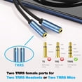 thumbnail image 3 of Adaptador de conector Headset Splitter MillSO de 3,5 mm para 2 TRRS, 3 of 9
