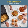 thumbnail image 5 of West Bend 7 Quart Digital Air Fryer, 12 Presets, Non-Stick Basket, Easy Cleanup, in Black (AFWB7DBK13), 5 of 19