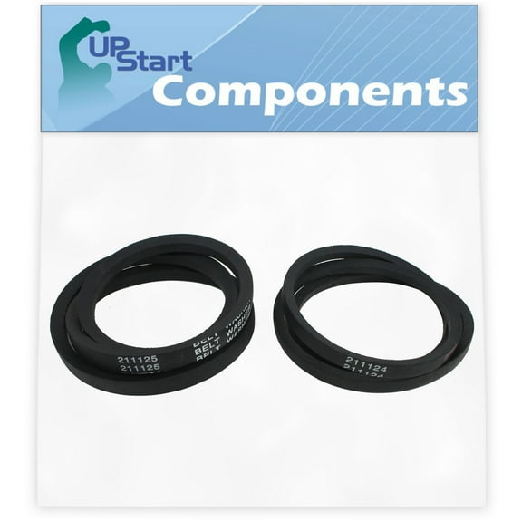 211124 & 211125 Washer Belt Set Replacement for Maytag LA110 - Compatible with 12112425 Washing Machine Belt Kit