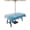 Navy, Sky, White, Quote, variant on Outdoor Tablecloths with Umbrella Hole & Zipper, Blue Summer Beach 60x60 Inch Square Tablecloths, Coastal Vacation Blue Wooden Waterproof Table Cloth, Patio/Pool/Picnic Table Covers