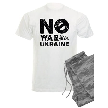 

CafePress - No War In Ukraine - Men s Light Pajamas