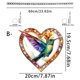 thumbnail image 3 of pstuiky Colgante de cristal con forma de corazón volador en 2D para ventana o pared., 3 of 4