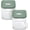 Sage, variant on Caraway 2.5qt Glass Airtight Food Storage Containers with - , BPA-Free Kitchen Storage Container - Stackable, Space-Saving Airtight Containers for Pantry, Dry Goods - 2 Pack - Mist