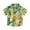 Multicolor, variant on Nrmvnmi Boys' Summer Casual Shirts Leaves Print Short Sleeve Turndown Collar Button Loose Cotton T-shirt For 3-8 Years
