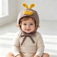 thumbnail image 6 of Mnyotv Baby Earflap Bonnet Hat Soft Warm 3D Cartoon Cap Infants Winter Hats for Boys Girls, 6 of 6