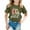 Army Green, variant on Little Kid Children's Printed Round Neck Short Sleeved T Shirt For Boys And Girls Teen Girls Camisole Tops for Teen Summer Little Turtleneck Tops Sleeve T Western Top Baby Girl 4-5 Years Blue