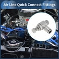 thumbnail image 2 of Unique Bargains Push to Connect Air Fittings 3/8" 90 Degree Air Flow Control Valve 304 Stainless Steel 3/8"BSPT 1 Pc Silver Tone, 2 of 7