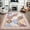 Brown, variant on Jamfeel Boho Rugs for Living Room Floral Printed Area Rugs Soft Low Pile Carpet for Bedroom Kitchen Brown 6'x9'