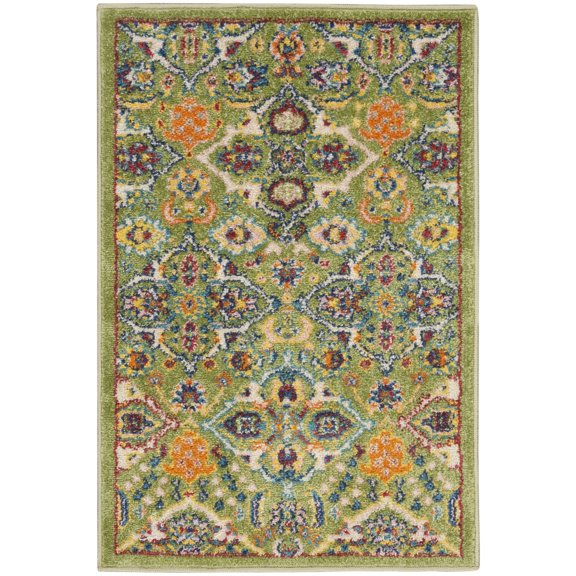 Nourison Allur Boho Indoor Area Rug Sage Ivory 2' x 3'