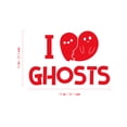 thumbnail image 3 of Vinyl Wall Art Decal - I Feel Ghost - 10" x 15" - Heart Design Seasonal Halloween Quote Sticker For Entryway Storefront Office Living Room Cute Spooky Decor, 3 of 3
