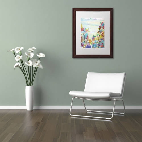 Trademark Fine Art "Pico de Orizaba" Canvas Art by Lauren Moss White Matte, Wood Frame