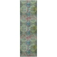 thumbnail image 2 of Addison Rugs Mayfield Washable Transitional Organic Green Runner Rug, 2'3" x 7'6", 2 of 5