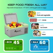 Alpicool Y16T Portable Freezer,12 Volt Car Refrigerator, 16 Quart (15 Liter) Fast Cooling 12V Car Fridge -4℉~68℉, Car Cooler, 12/24V DC and 100-240V AC for Outdoor, Camping, RV, Truck, Boat