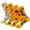 Pizza, variant on Hamburger Socks 3Pairs Cotton Crew Socks Funny Gift Box Packaging Hamburger Sock Food Pattern All-match Socks for Women Men