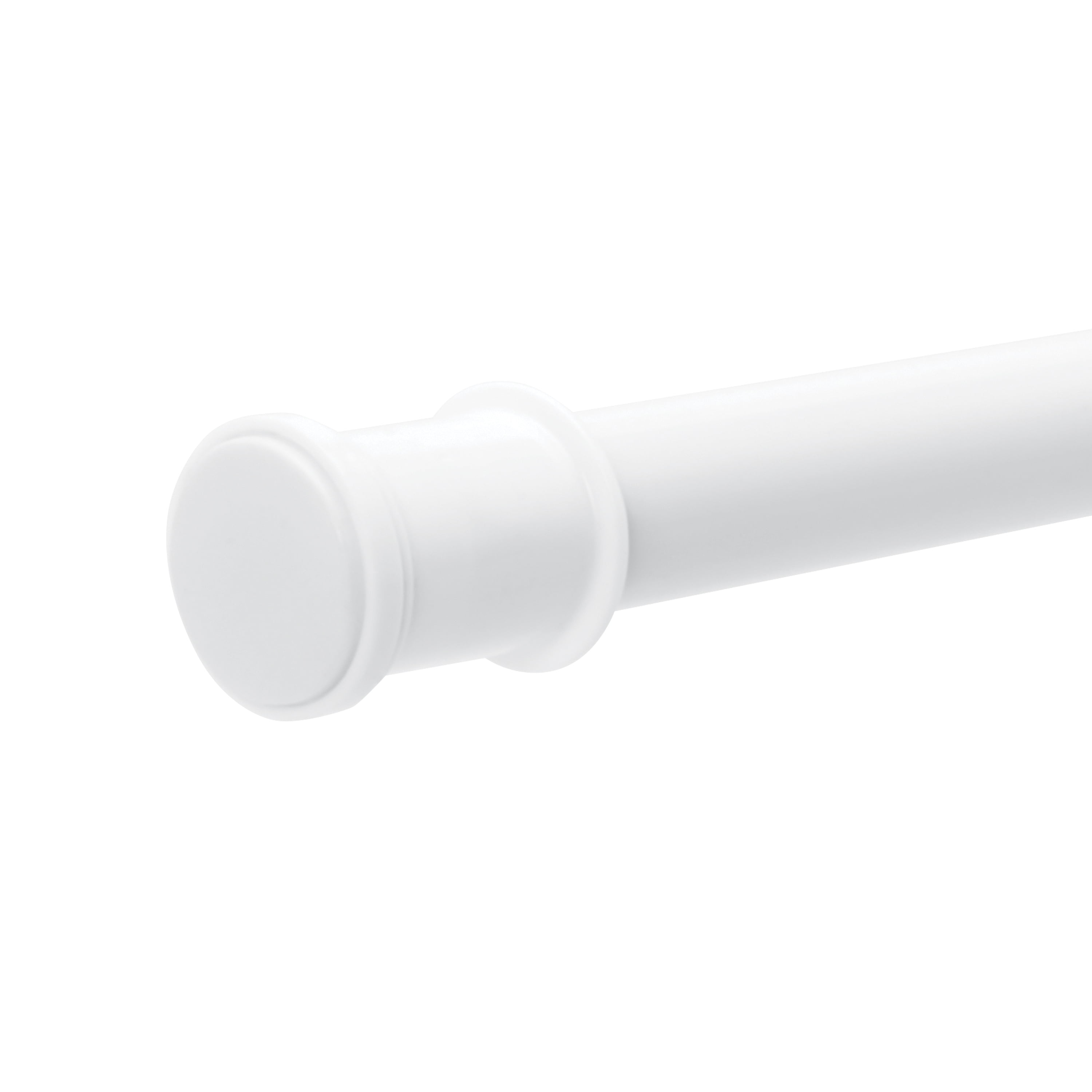 Mainstays Adjustable Tension Shower Curtain Rod for Small or Stall Showers, 27” - 40", White