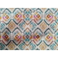 thumbnail image 5 of oneOone Tissu en Coton Vert Sarcelle Foncé Ikat pour Robe Tissu Imprimé au Mètre 42 Pouces de Large, 5 of 5