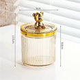 thumbnail image 5 of Storage Acrylic Storage Cute Bear for Cotton Swabs Box amber, 5 of 5