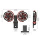 thumbnail image 5 of Ventilador Circulación Aire Refrigeración Doble Cabezal 3 Velocidades Plegable 360 Ajustable Likrtyny, 5 of 9