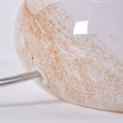 Urban Shop Brown Marble Glass Mushroom Lamp, 10 H x 7.5 W, Plug in