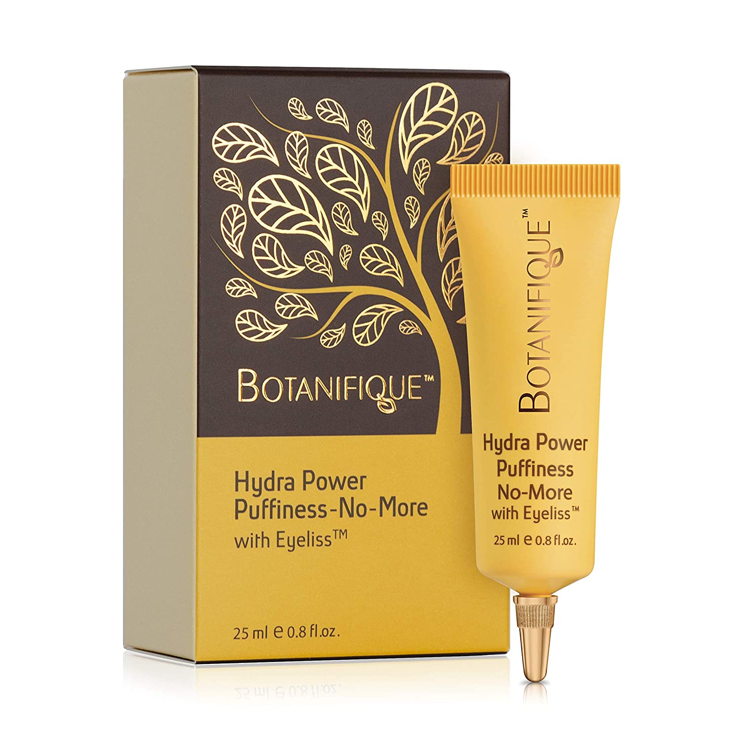 Botanifique Hydra Power Puffiness-No-More, Eye Cream for Lines &amp;amp; Puffiness, Tighten &amp;amp; Smooth Skin Around Eye 25 ml