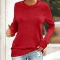 thumbnail image 2 of aidice Fall Sweatshirts for Women Crewneck Long Sleeve Loose Basic Blouses Comfy Casual Pullover Tops, 2 of 6