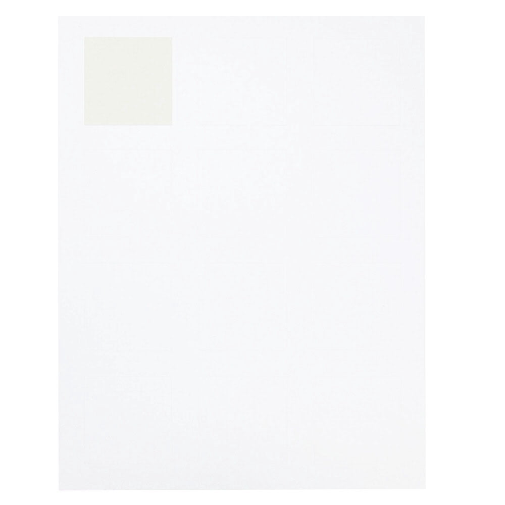 JAM Paper Square Address Labels, 2 x 2, White, 120 per Pack