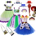 thumbnail image 1 of Disney Kids Toys Cosplay Costumes Story Jessie Girls Fishnet Tutu Dress Buzz Lightyear Dress Up Clothing Sets for Halloween zhangyuxiang LED, 1 of 2