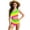 Green, variant on Virmaxy Neon Color Block One Shoulder One Piece Swimsuit Girls Summer Bathing Suit Modest Full Coverage Cutout Swimwear for Beach and Pool Fashion,for 6-13 Years
