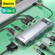 thumbnail image 2 of Baseus USB tipo C HUB USB C a HDMI compatible con RJ45 SD Reader PD 100W cargador USB 3,0 HUB para MacBook Pro Dock Station Splitter Tan Jianjun unisex, 2 of 2