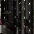thumbnail image 1 of Decorative String Curtain With 3 Beads Tassels Door Window Panel Room Divider - 1 Panel Black, 1 of 1