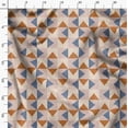 thumbnail image 3 of Soimoi Japan Crepe Satin White Fabric By the Yard - 54 Inch Wide - Facets Triangle Geometric Fabric - Geometric Precision for Creative Projects Printed Fabric, 3 of 6