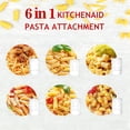 thumbnail image 7 of INSMART 6-in-1 Pasta Maker Attachment for KitchenAid Stand Mixer Stainless Steel and ABS Noodle Press with 6 Dies for Spaghetti Fettuccine and Cleaning Brush, 7 of 7