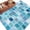 SkyBlue, variant on Teal Blue Checkered Area Rugs 6'x9', Small Throw Rugs for Kitchen Dining room, Farmhouse Plaid Buffalo Elegant Geometric Indoor Outdoor Rug Non-Slip Low Pile Carpet Runner Reversible Floor Mats