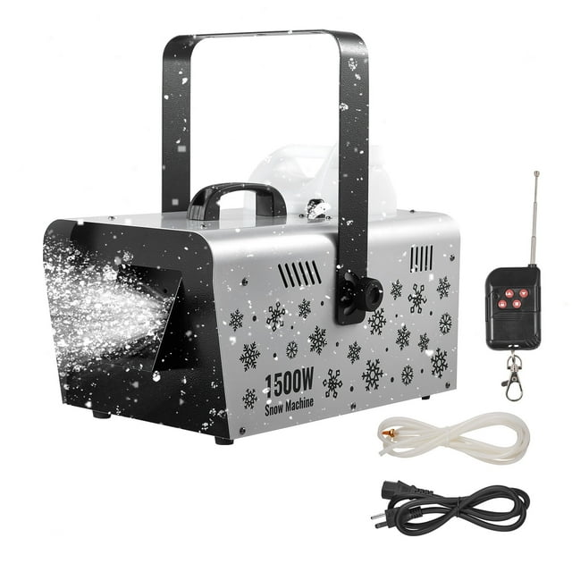 VEVOR Machine à Neige, Machine à Neige Portative/à Suspendre 1500 W avec Télécommande Sans Fil, Machine à Neige Portable, Machine à Flocons de Neige à Haut Rendement avec Réservoir de 5 L