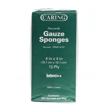Caring Woven Non-Sterile Gauze Sponges - PRM21412CZ