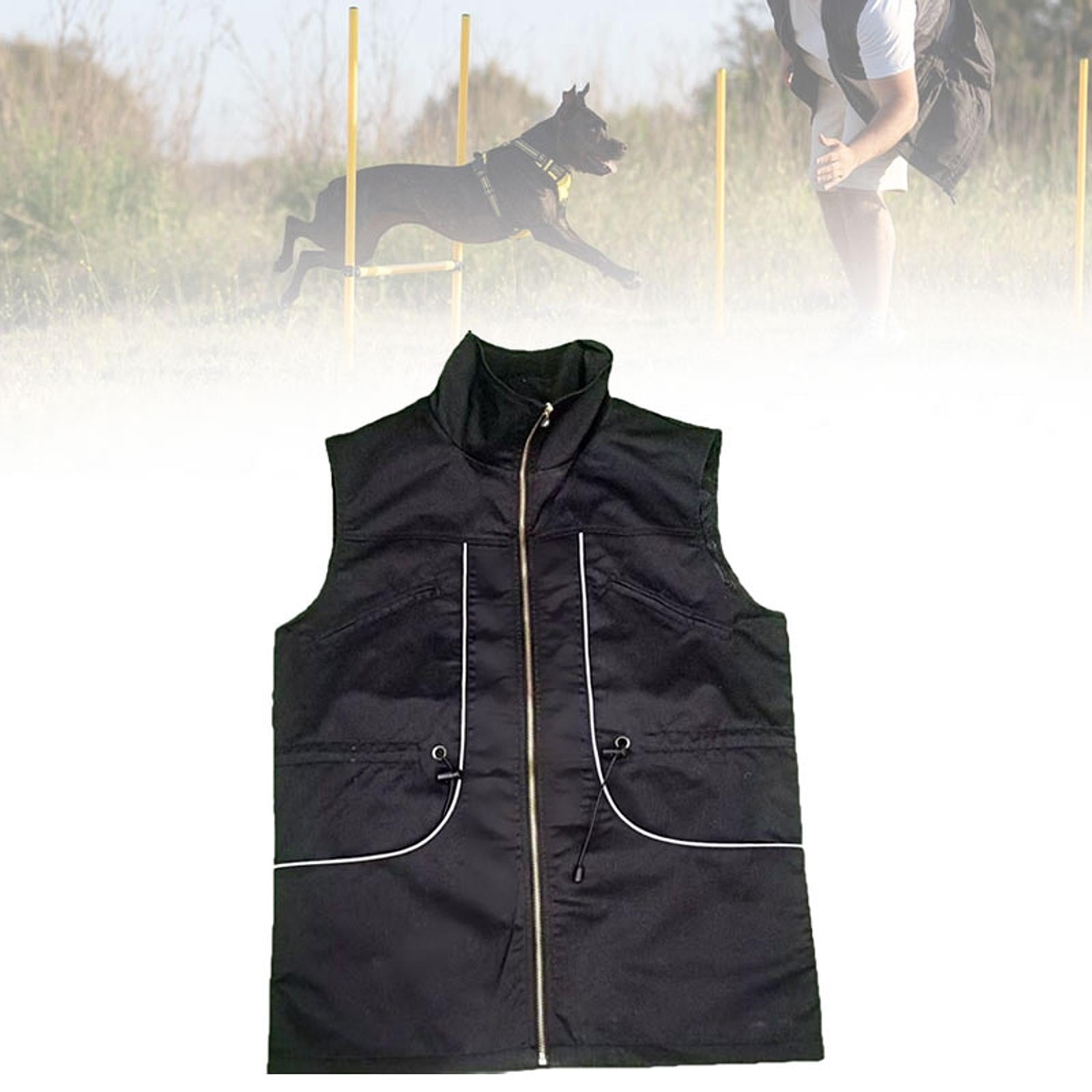 Serenable Dog Training Vest Animal Owner Jacket Multi Functional Breathable Mantel Dog Training Clothing for Handler Dog Training Work Clothes XL