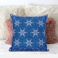 thumbnail image 3 of Amrita Sen Designs  16 x 16 in. Medallion Broadcloth Indoor & Outdoor Blown & Closed Pillow - Blue, White & Turquoise, 3 of 4