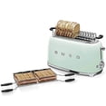 thumbnail image 5 of Smeg 50's Retro Style Aesthetic 4-Slice Toaster, Pastel Green, 5 of 5