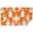 Orange Halloween Ghosts, variant on Pastel Halloween Ghost Pattern Rectangle Tablecloth 60"x84",Waterproof Polyester Rectangle Table Cloth, Wipeable Spillproof Polyester Tablecloth for Dining, Camping, Indoor and Outdoor