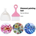 thumbnail image 3 of Bandeja Almacenamiento Pinceles Hugtrwg Rosa Herramienta Limpieza Diamantes rotos, 3 of 9