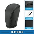 thumbnail image 4 of Cubierta de palanca de cambio de marchas, embellecedor de perilla de palanca de cambios Interior automotriz para Volkswagen Atlas 2018-2022, negro, 4 of 7