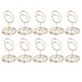 thumbnail image 2 of 10Pcs Table Number Holder Wedding Note Holder Note Holder With  Base Decoration Card Holder Elegant Style Circle Business Card Holder, 2 of 8