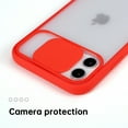 thumbnail image 4 of Colored Camera Lens Slide Cover iPhone 14 Case (Red) Transparent Clear Back Shockproof and Scratch Resistant Protection, 4 of 5