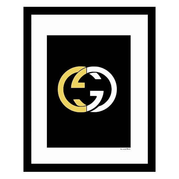 Fashion Deco Designer Logo - Framed Print