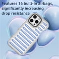 thumbnail image 4 of TECH CIRCLE for iPhone 16 Pro Case 6.3-Inch (2024 Release), Slim Fit Lightweight Thin Basic Case, Plastic/Silicone Materials, Protective Cute Stripe Back Cover Case for iPhone, Peach, 4 of 7
