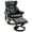 Black, variant on HOMCOM Massage Recliner Chair with Ottoman Footrest, 10 Vibration Points, 360° Swivel Reclining Chair, Faux Leather Living Room Chair with Side Pocket and Remote Control, Black