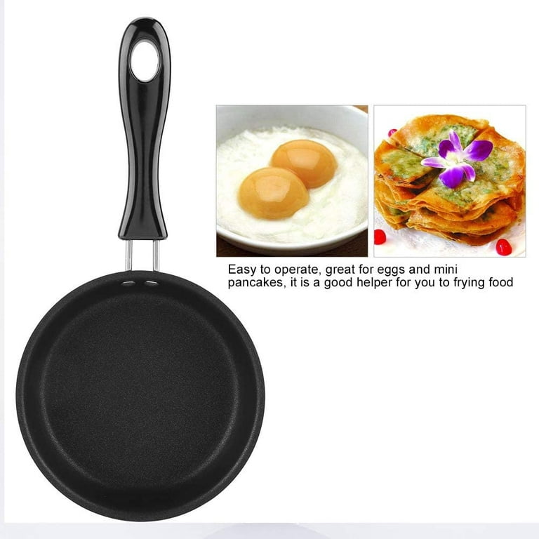 1/2PCS 12cm Small Nonstick Frying Pan for Household Fried Egg Pancakes  Round Mini Saucepan Hot Sale Pans Cookware Kitchen - AliExpress