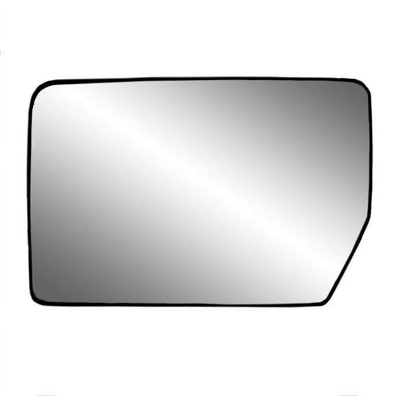 33194 - Fit System Driver Side Heated Mirror Glass w/ backing plate, Ford F150 04-14, Lincoln Mark LT 06-08, 6 13/ 16" x 9 1/ 8" x 10 1/ 2" (w/ o Blind Spot)