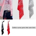 thumbnail image 4 of Jumpingount Pantalones de baile callejero estilo hip hop para hombre y mujer, llavero para fiesta, puesta en escena, pantalones vaqueros, pañuelo colgante, Ropa, zapatos y accesorios Miscelánea Rojo Jumpingount AP013999-01, 4 of 6